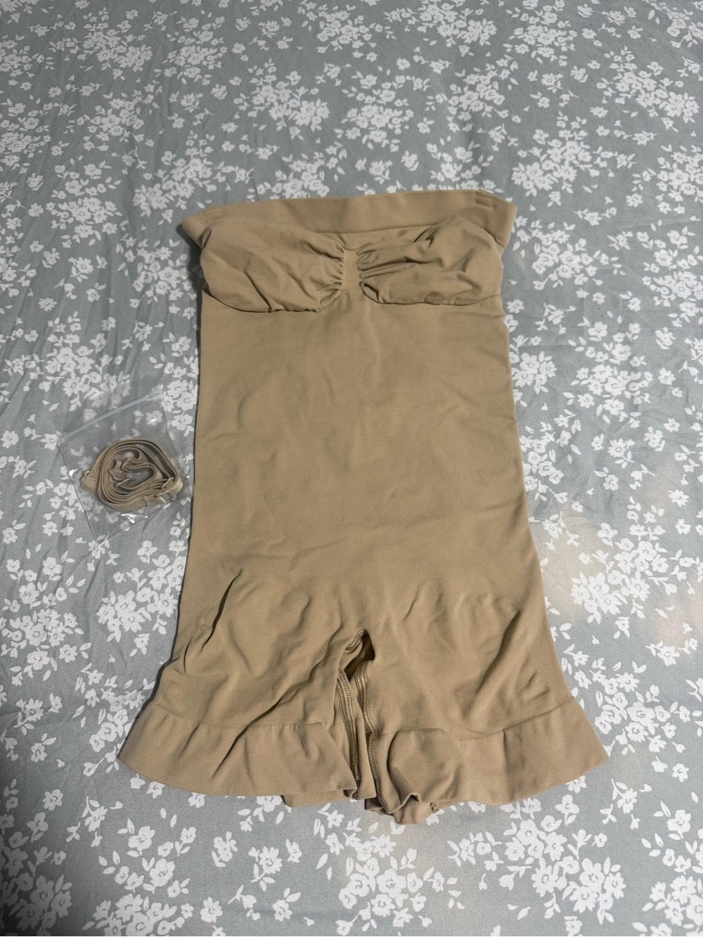 SKIMS Beige Waist-Smoothing Shaping Shorts